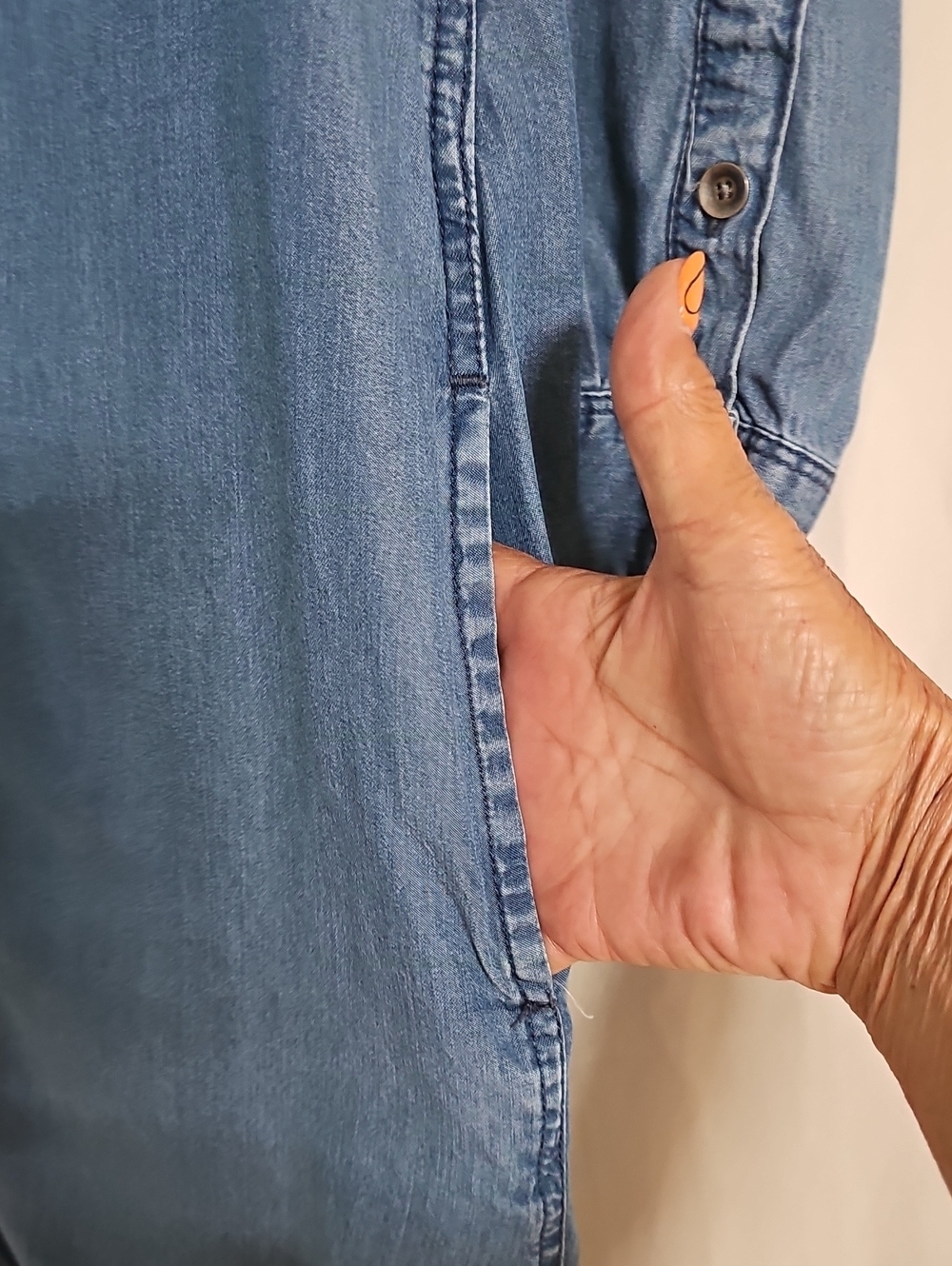 GAP Denim Shirt Dress - Blue - Picture 4 of 5